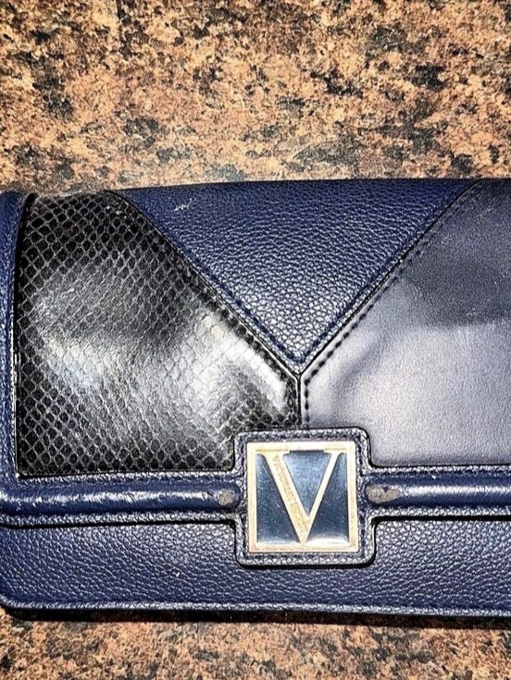 Victoria's Secret Blue & Black Crossbody Bag Set